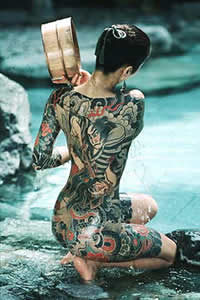 Tatouage japonais femme