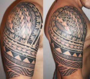 Tatouage de maori bras