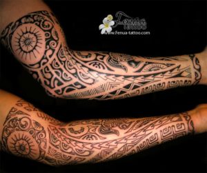 Tatouage de maori bras