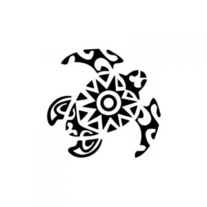 Tatouage tortue maorie dessin