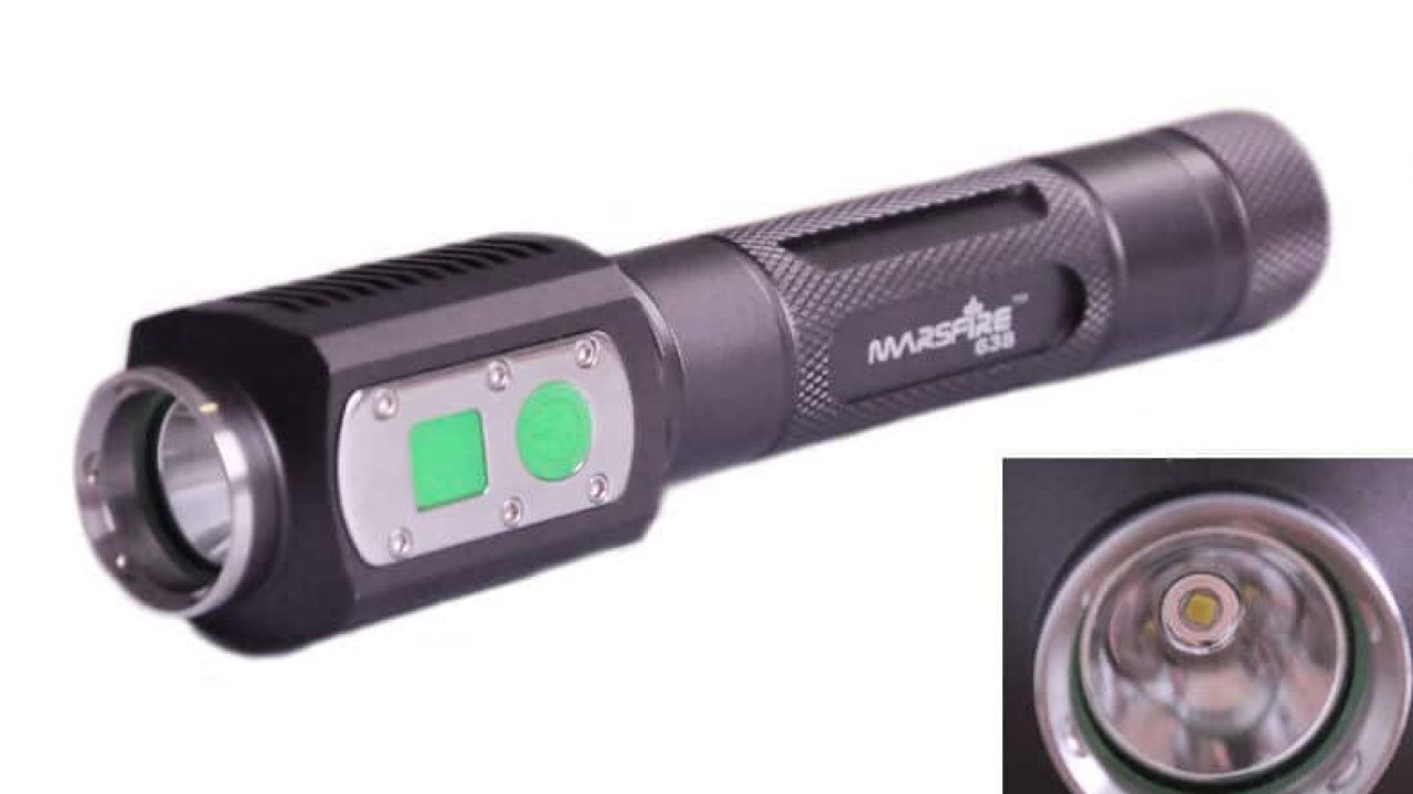Lampe Torche LED Puissante USB Rechargeable Militaire Ultra-Brillante IP67Etanche Torche La puce LED CREE XPG2 S3 800 lumens 5 Modes d/éclairage Pour M/énage//le Camping//La Randonn/ée//Durgence